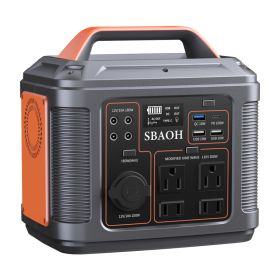 Sbaoh 300W Portable Power Station 296Wh 80000mAh Solar Generator With PD100W Fast Charging, 13 Outlets, Digital Display, Lithium-ion Battery For (Option: 300W)